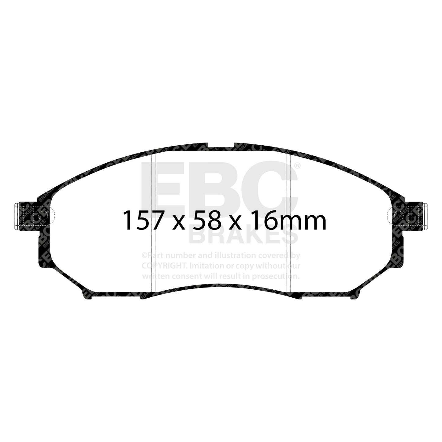 EBC Greenstuff 6000 Series Truck and SUV Brake Pad Set (DP61671)