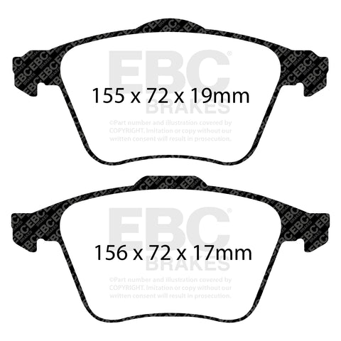 EBC Greenstuff 6000 Series Truck and SUV Brake Pad Set (DP61679)