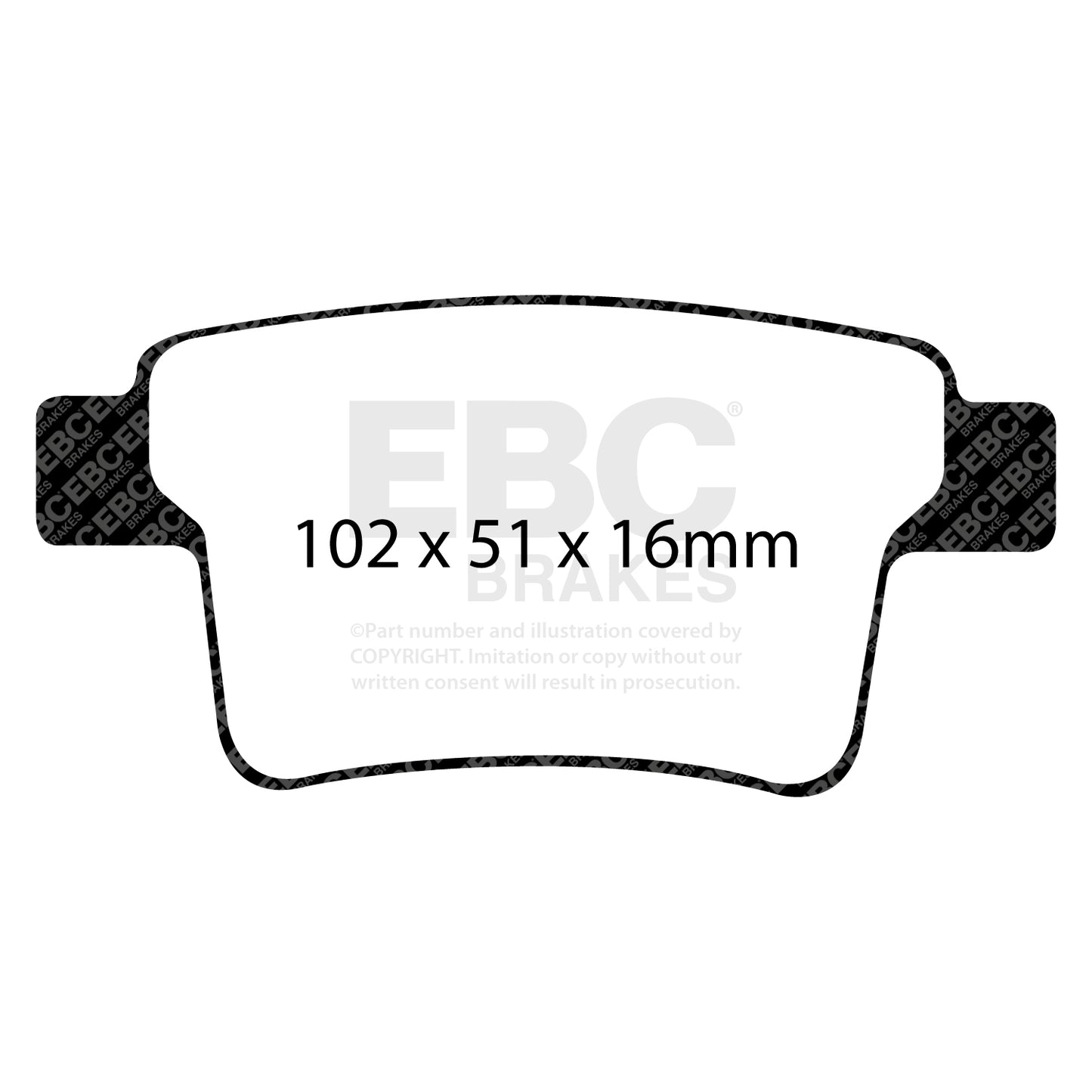 EBC Yellowstuff 4000 Series Street and Track Brake Pad Set (DP41731R)