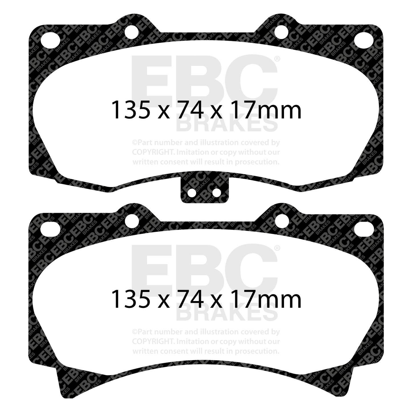 EBC Greenstuff 6000 Series Truck and SUV Brake Pad Set (DP61759)