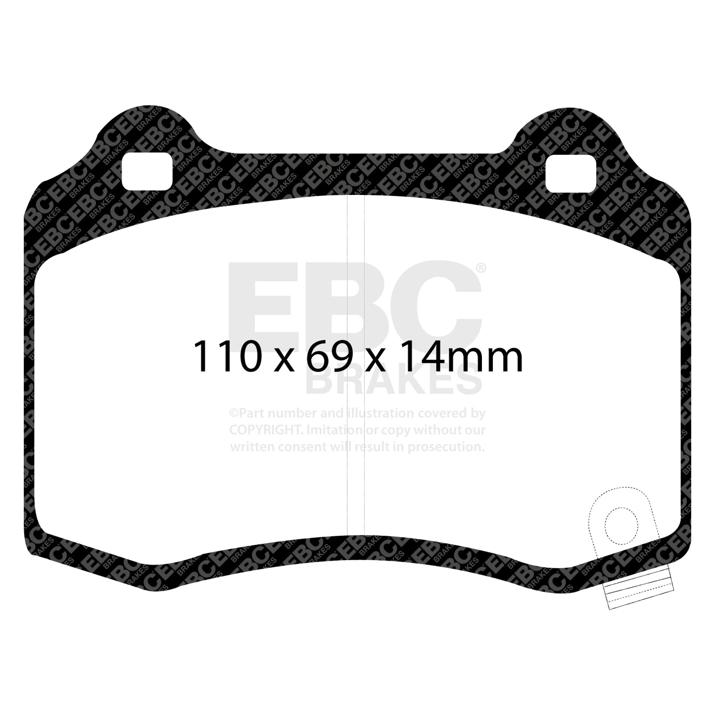 EBC Bluestuff NDX Trackday Brake Pad Set (DP51788NDX)