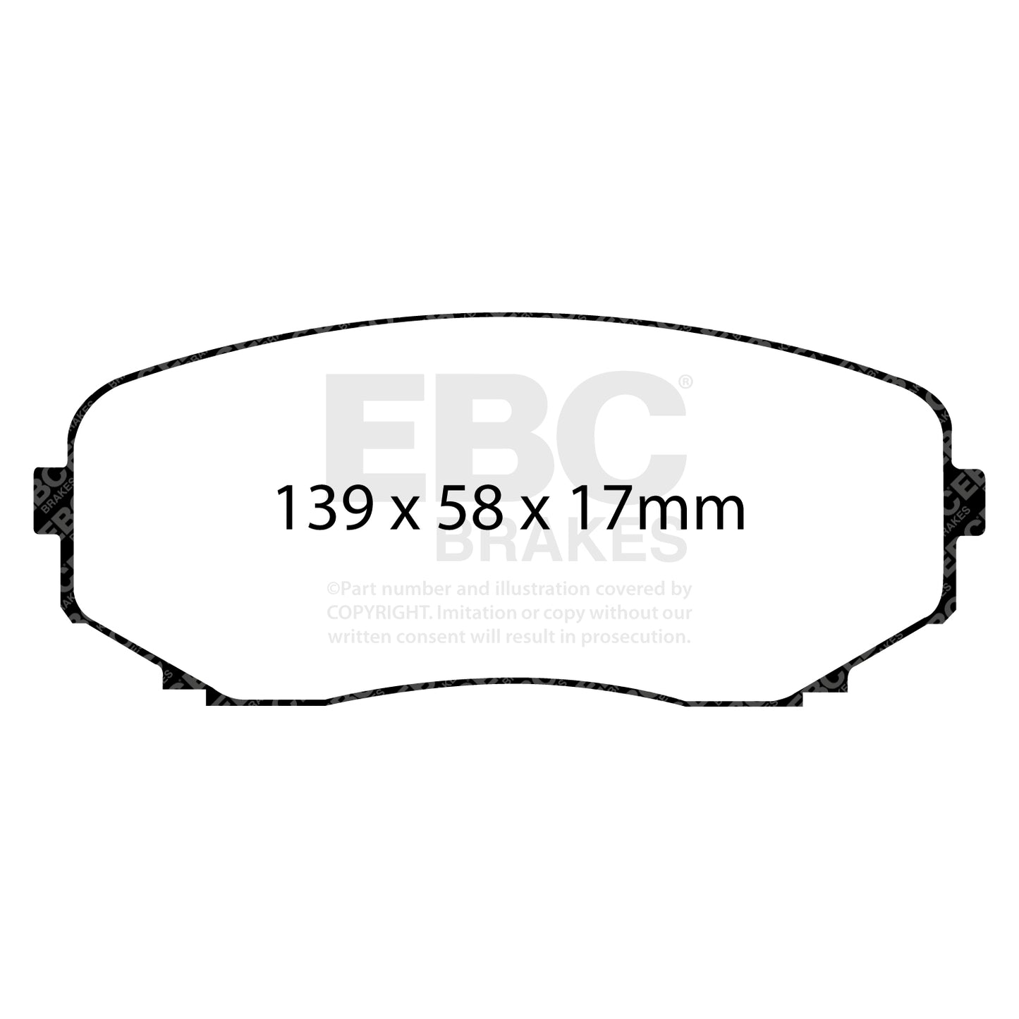 EBC Greenstuff 6000 Series Truck and SUV Brake Pad Set (DP61794)