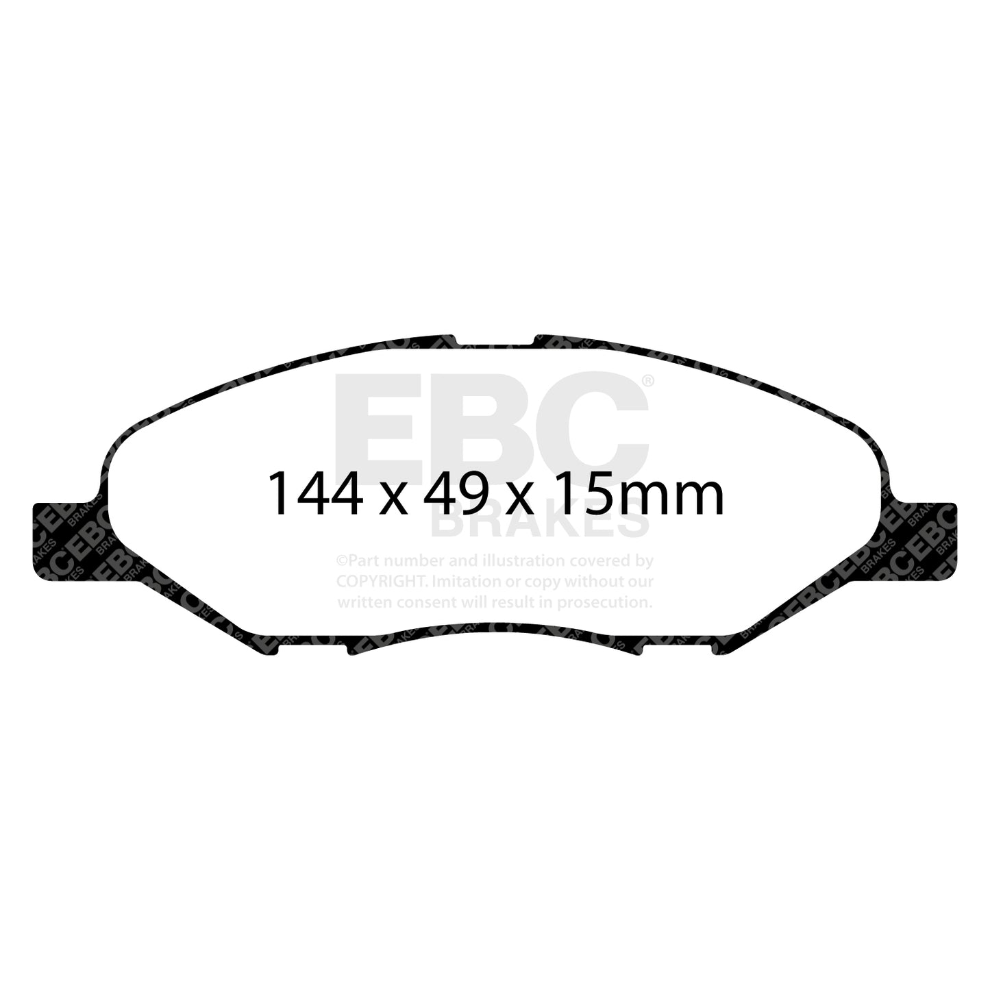 EBC Ultimax OE Replacement Brake Pad Set (DP1832)