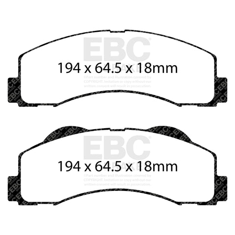 EBC Ultimax OE Replacement Brake Pad Set (DP1855)