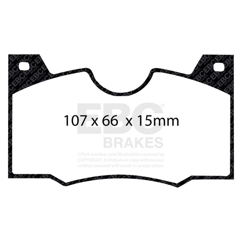 EBC Greenstuff 2000 Series Sport Brake Pad Set (DP2188)