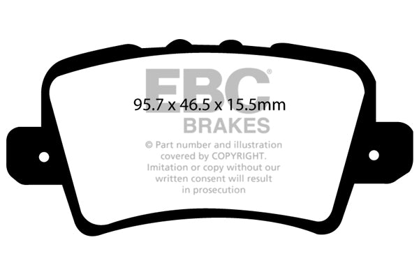 EBC Greenstuff 2000 Series Sport Brake Pad Set (DP21902)