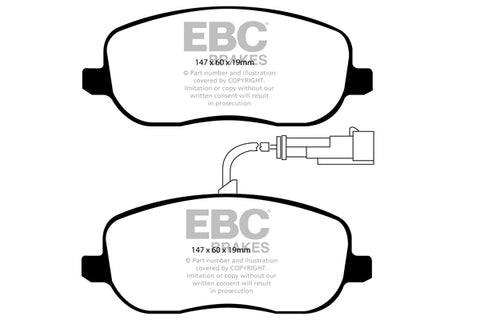 EBC Ultimax OE Replacement Brake Pad Set (DP1906)