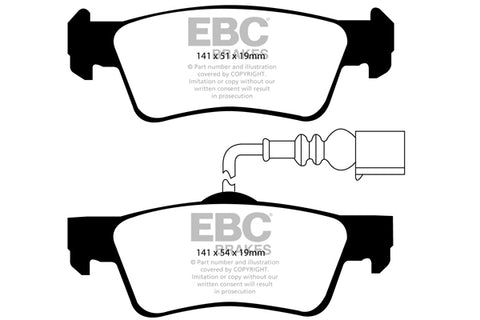 EBC Greenstuff 2000 Series Sport Brake Pad Set (DP21907)