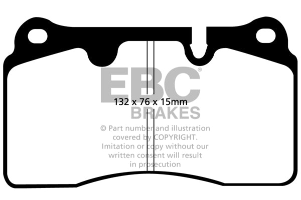 EBC Bluestuff NDX Pad & 2pc Disc Kit - (P2DK057B) Front