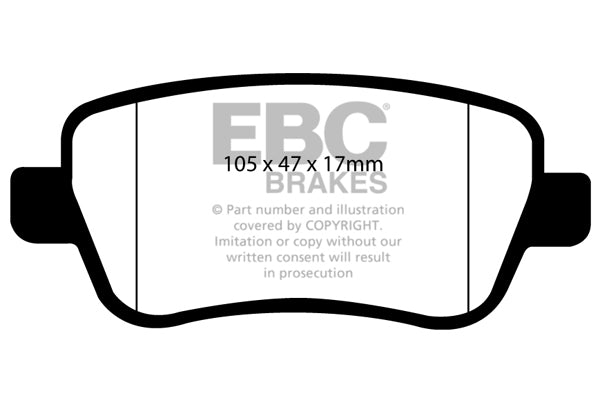 EBC Greenstuff 2000 Series Sport Brake Pad Set (DP21910)