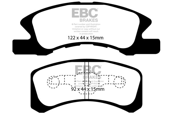 EBC Ultimax OE Replacement Brake Pad Set (DP1915)