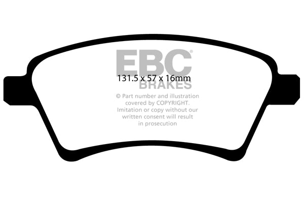 EBC Ultimax OE Replacement Brake Pad Set (DP1925)