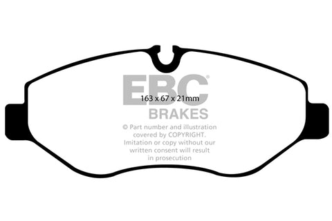 EBC Yellowstuff 4000 Series Street and Track Brake Pad Set (DP41926R)