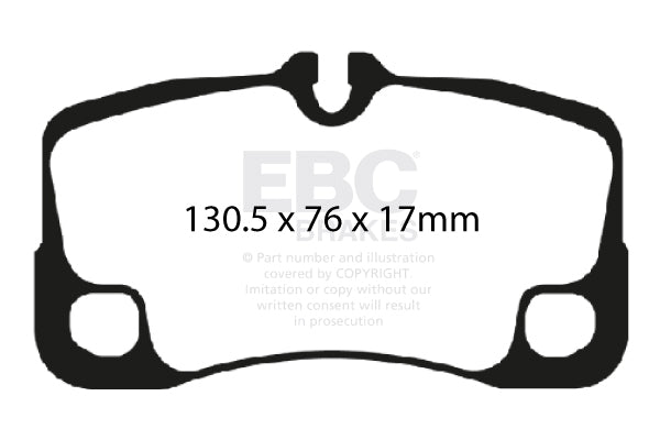 EBC Yellowstuff 4000 Series Street and Track Brake Pad Set (DP41930R)