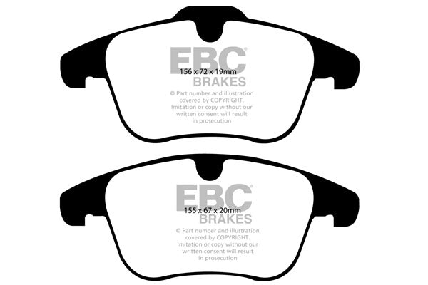 EBC Greenstuff 6000 Series Truck and SUV Brake Pad Set (DP61932)