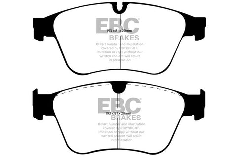 EBC Yellowstuff 4000 Series Street and Track Brake Pad Set (DP41937R)