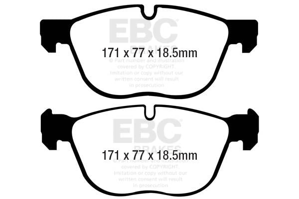 EBC Ultimax OE Replacement Brake Pad Set (DP1938)