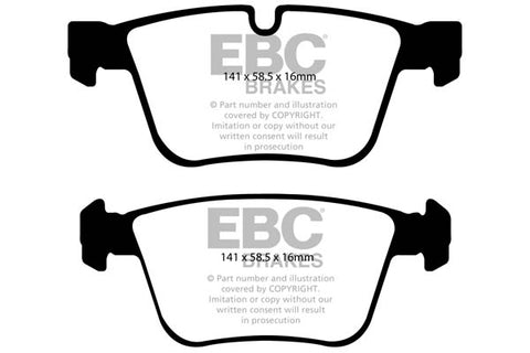 EBC Yellowstuff 4000 Series Street and Track Brake Pad Set (DP41942R)