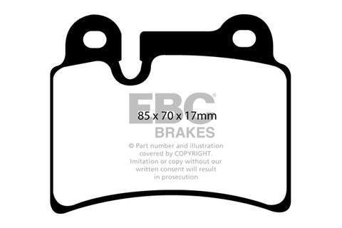 EBC Yellowstuff 4000 Series Street and Track Brake Pad Set (DP41944R)