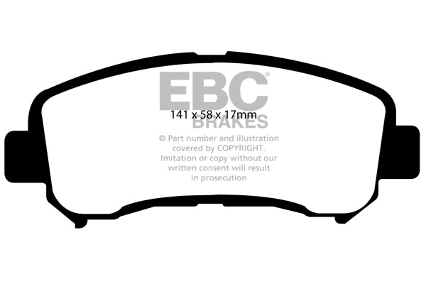 EBC Greenstuff 6000 Series Truck and SUV Brake Pad Set (DP61954)