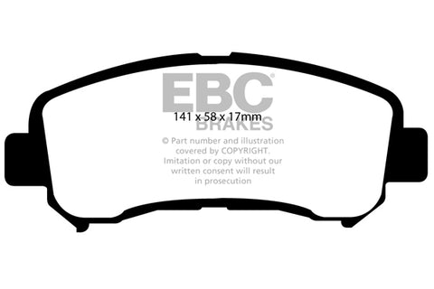 EBC Greenstuff 2000 Series Sport Brake Pad Set (DP21954)