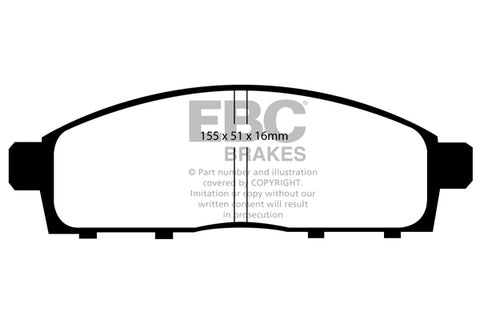 EBC Greenstuff 6000 Series Truck and SUV Brake Pad Set (DP61963)