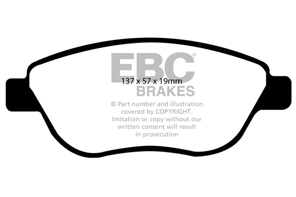 EBC Greenstuff 2000 Series Sport Brake Pad Set (DP21966)