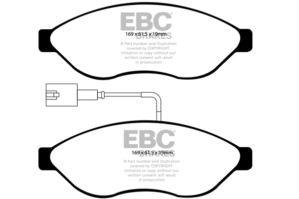 EBC Ultimax OE Replacement Brake Pad Set (DP1968)