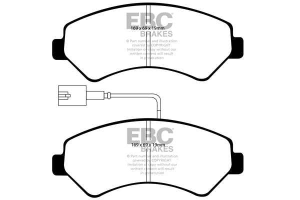 EBC Ultimax OE Replacement Brake Pad Set (DP1969)