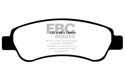 EBC Ultimax OE Replacement Brake Pad Set (DP1974)