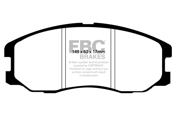 EBC Greenstuff 6000 Series Truck and SUV Brake Pad Set (DP61975)