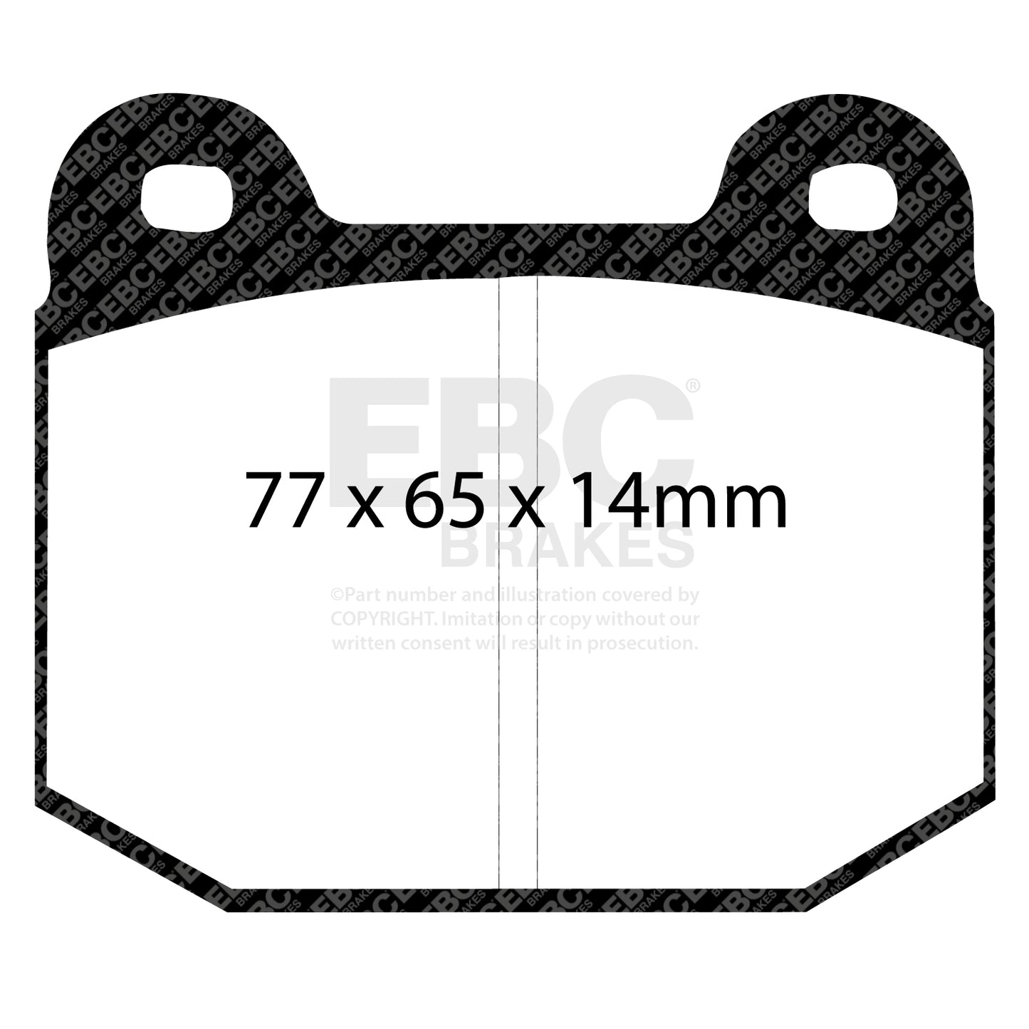 EBC Yellowstuff 4000 Series Street and Track Brake Pad Set (DP4197/2R)