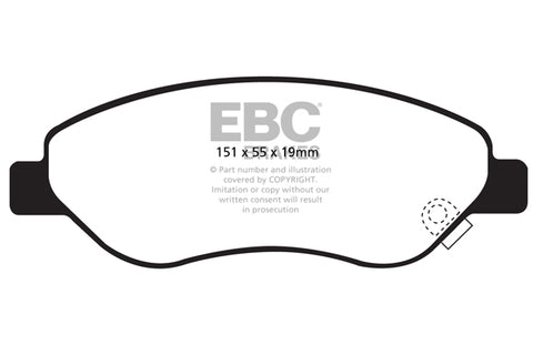 EBC Ultimax OE Replacement Brake Pad Set (DP1981)