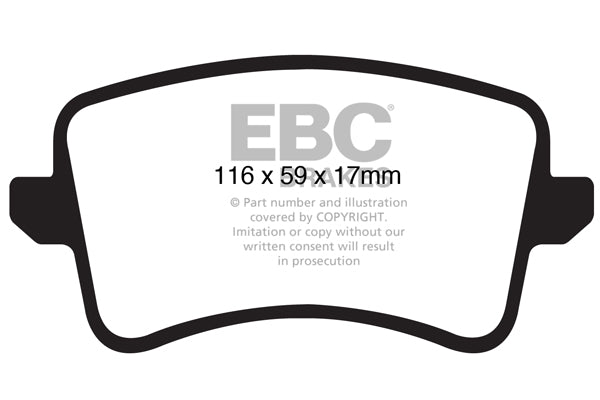 EBC Greenstuff 2000 Series Sport Brake Pad Set (DP21988)