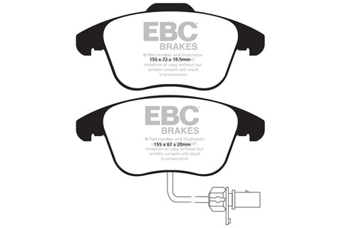 EBC Ultimax OE Replacement Brake Pad Set (DP1998)