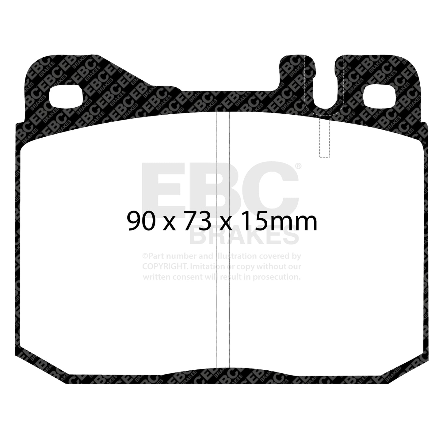 EBC Greenstuff 2000 Series Sport Brake Pad Set (DP2261)