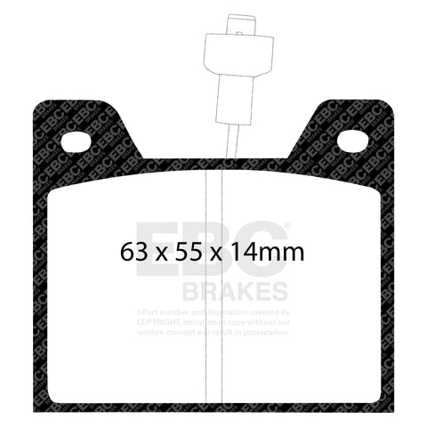 EBC Ultimax OE Replacement Brake Pad Set (DP292)