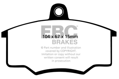 EBC Greenstuff 2000 Series Sport Brake Pad Set (DP2310/2)