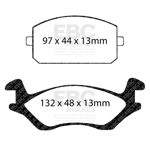 EBC Ultimax OE Replacement Brake Pad Set (DP322)