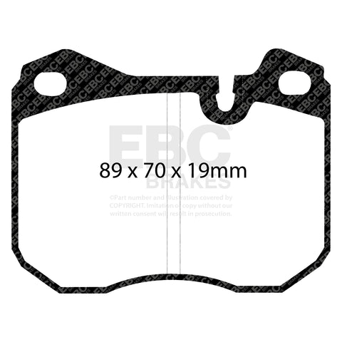 EBC Greenstuff 2000 Series Sport Brake Pad Set (DP2345)