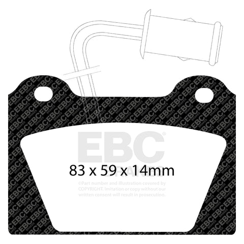 EBC Ultimax OE Replacement Brake Pad Set (DP398)