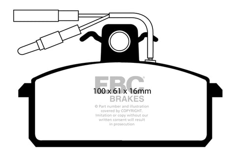 EBC Ultimax OE Replacement Brake Pad Set (DP410/2)