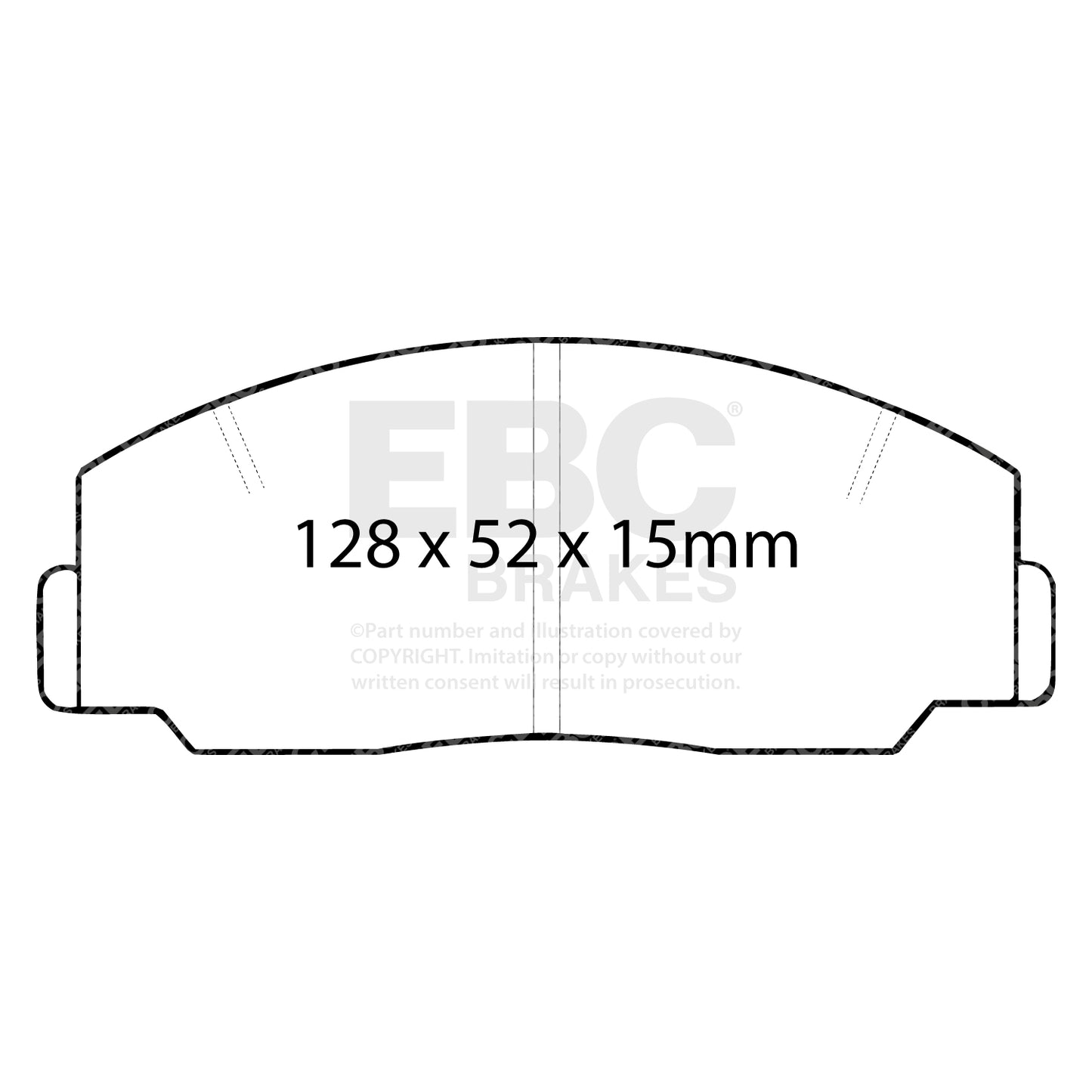 EBC Yellowstuff 4000 Series Street and Track Brake Pad Set (DP424)