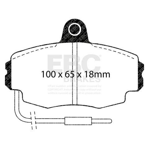 EBC Greenstuff 2000 Series Sport Brake Pad Set (DP2426)