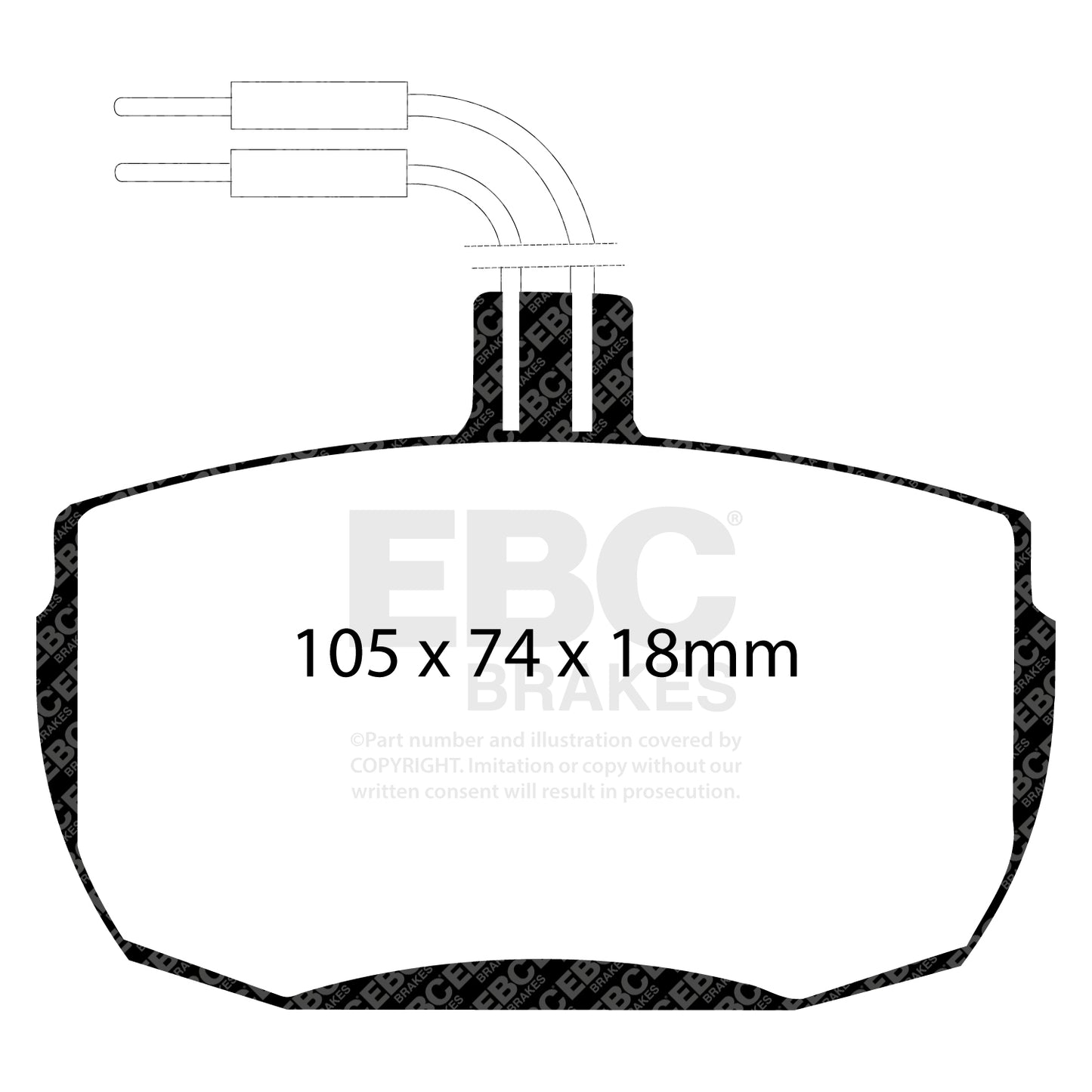 EBC Ultimax OE Replacement Brake Pad Set (DP472)