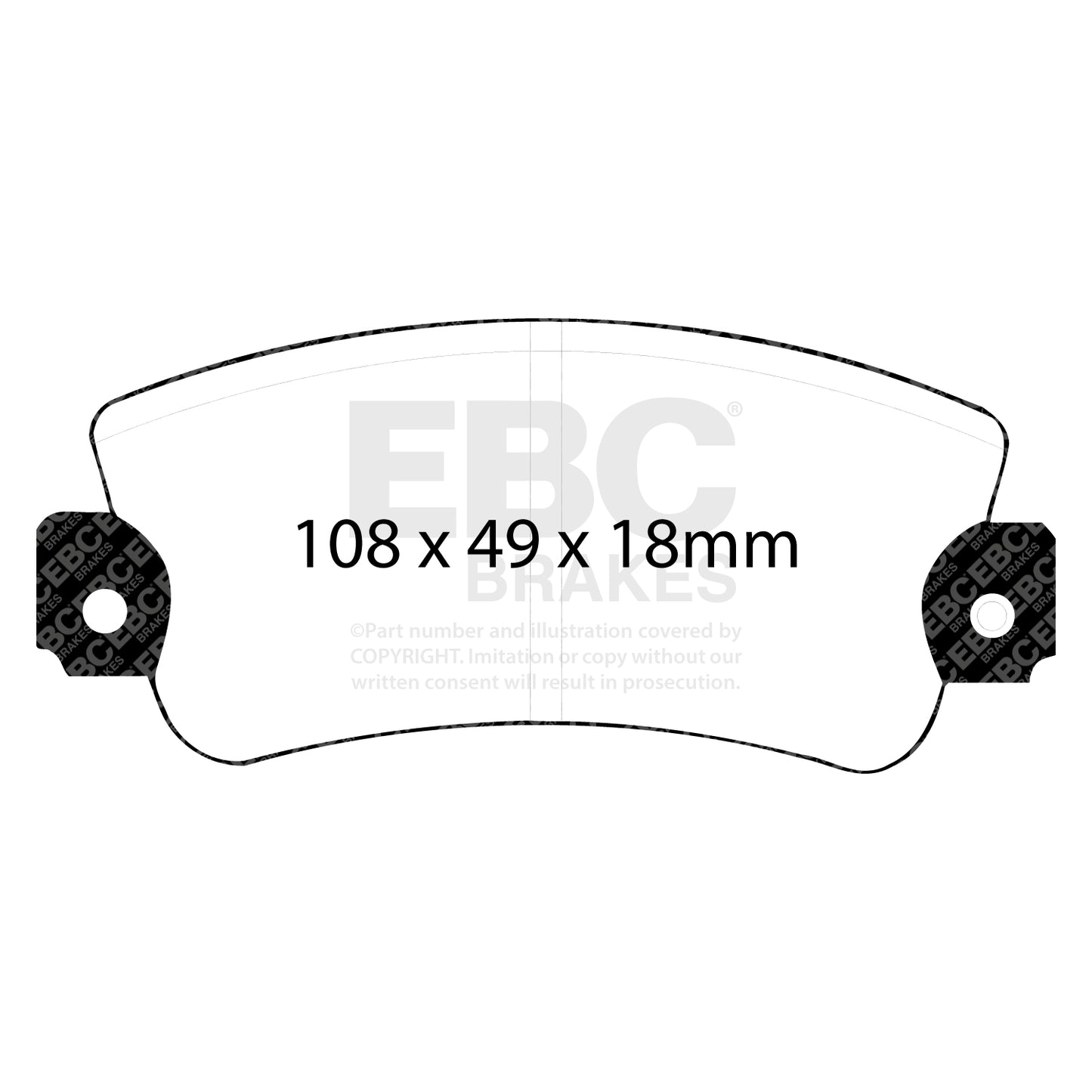 EBC Ultimax OE Replacement Brake Pad Set (DP485)