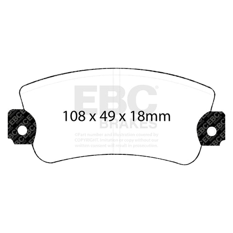 EBC Ultimax OE Replacement Brake Pad Set (DP485)