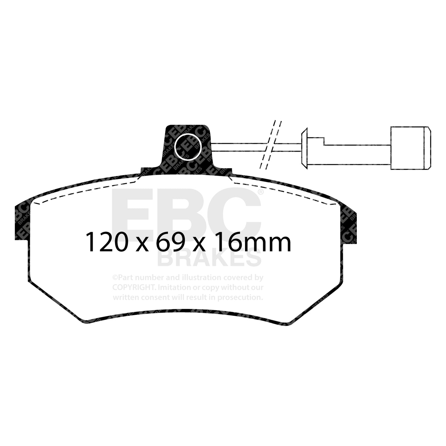 EBC Ultimax OE Replacement Brake Pad Set (DP486/2)