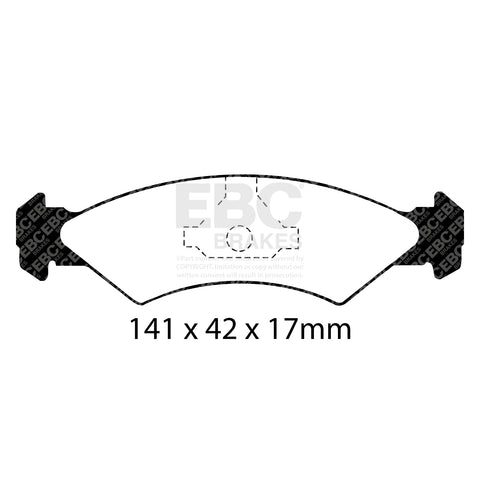 EBC Greenstuff 2000 Series Sport Brake Pad Set (DP2512)