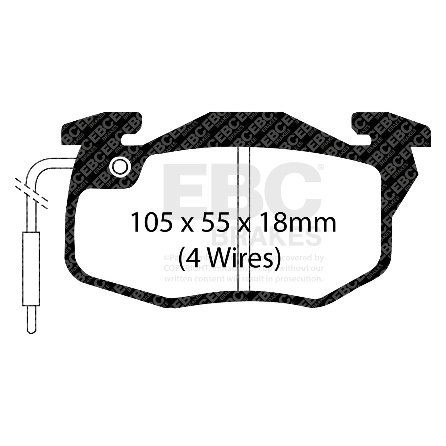 EBC Ultimax OE Replacement Brake Pad Set (DP545/4)